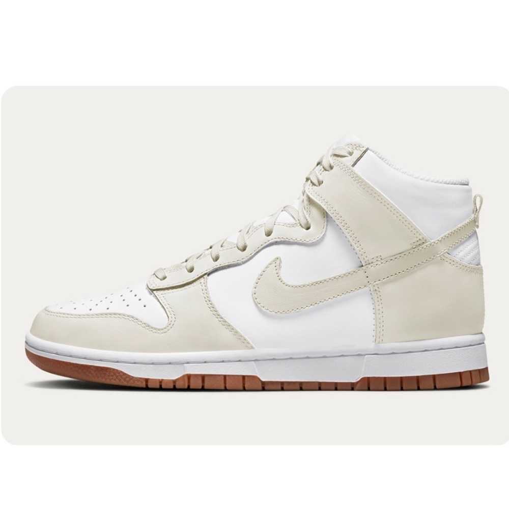 Nike Dunk High “Sail Gum” NWOT